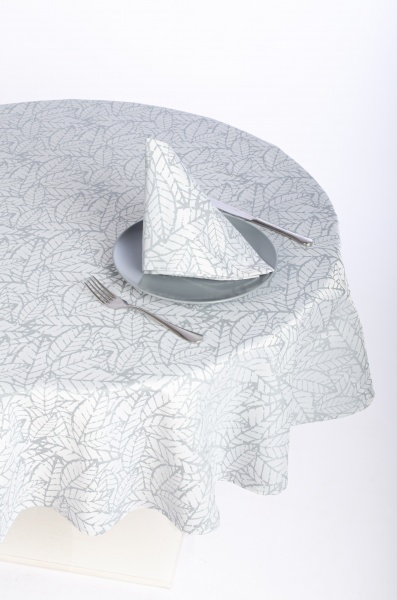 Скатерть Багренец 115-23/00 d140 серый Эдельвика 