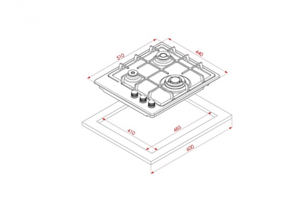 Варочная поверхность Eleyus RIO 45 BL CTF