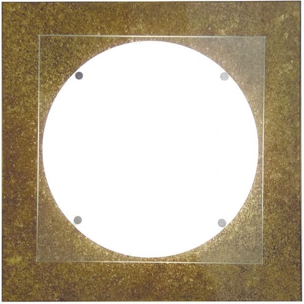 Світильник стельовий Декора НББ 32450 Мрія Quadro LED 24 Вт мідь 