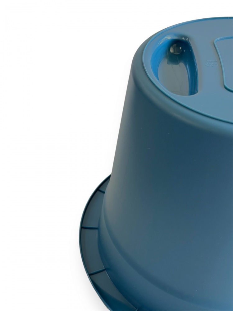 Ведро обычное Viva Lux 8 л индиго