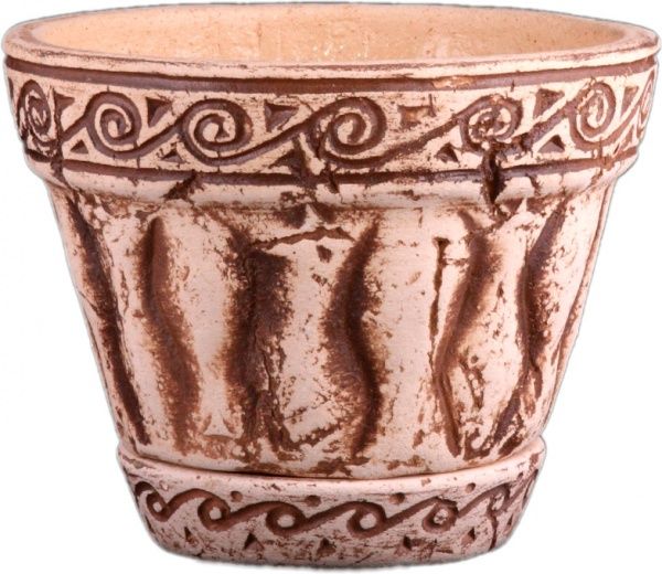 Горшок керамический Текила №2 круглый 1,8л бежевый 