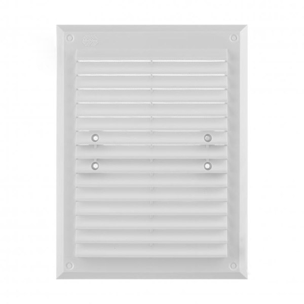 Гратка для вентиляції MiniMax з сіткою проти комах БК 240 х 180 мм (1104) пластик білий 