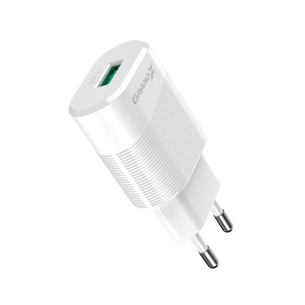 Зарядное устройство Grand-X CH-17W 1USB 5V 2,1 White