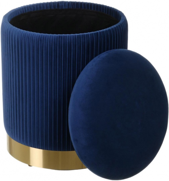 Сундук-пуф для хранения Francis синий 31,5х31,5х38 см 