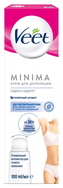 Крем Veet Minima Formulation для чутливої шкіри 100 мл