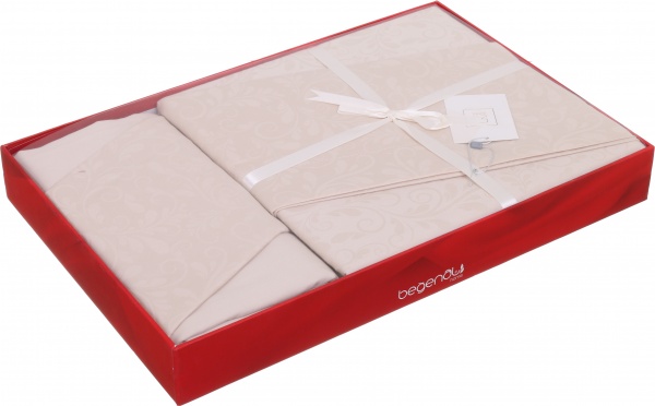 Комплект постільної білизни Delone 2 208ТС бежевий La Nuit 