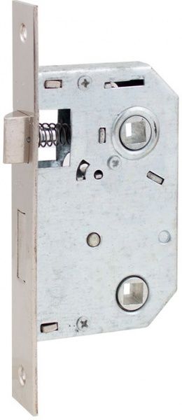 Комплект Bruno ручка на планці 910K6 + механізм 1251 BRB WC 62 мм хром / матовий нікель