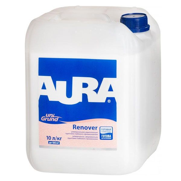 Ґрунтовка глибокопроникна Aura Unigrund Renover 10 л