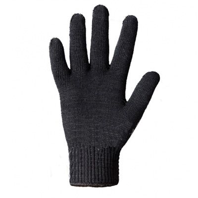 Рукавички трикотажні чорні подвійні 540
