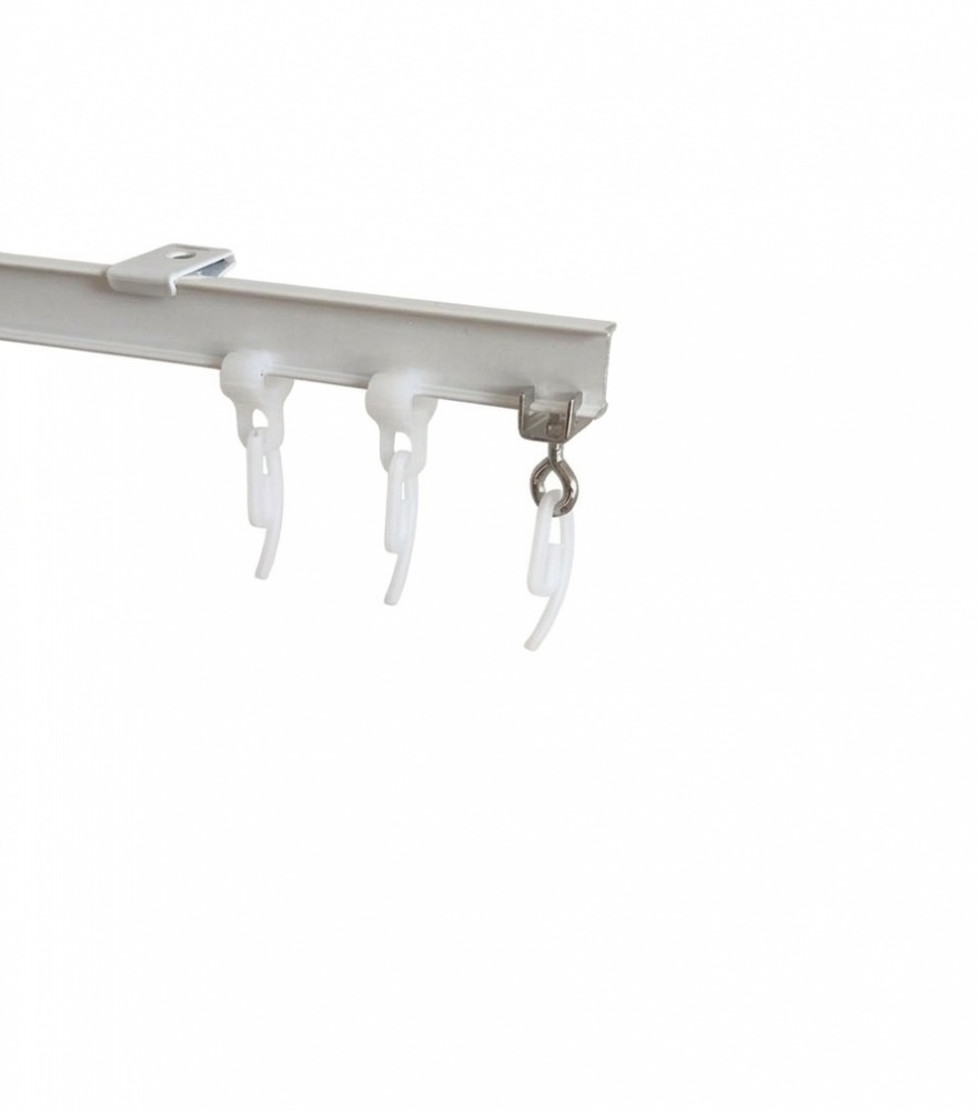 Карниз Karniz plus T-1 одинарный укомплектованный 150 см белый 1 шт.