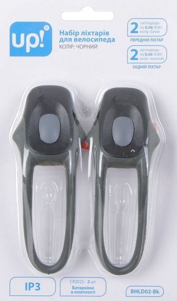 Фонарь велосипедный габаритный BHLD02-Bk