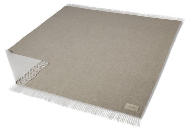 Плед SENS.DF Palisade-Kreide 130x180 см бежевый с коричневым Joop! 