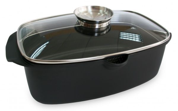 Гусятниця з кришкою Black Pro New 5,6 л 55873 Lessner