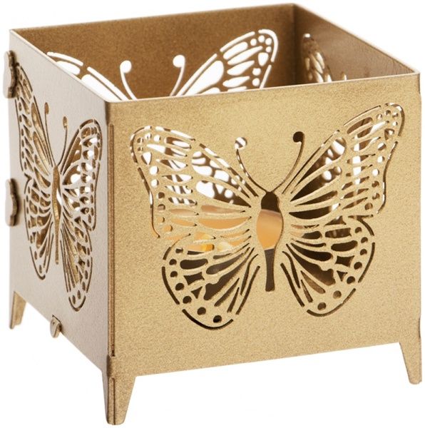 Подсвечник Бабочка золотой PS013-G
