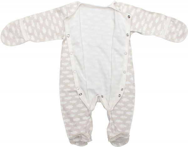 Комбинезон детский для мальчика Маленькие люди тучки 9401-110 р.80 серый 