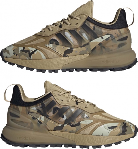 Кроссовки Adidas ZX 2K BOOST 2.0 TRAIL GZ7783 р.UK 10,5 бежево-черный