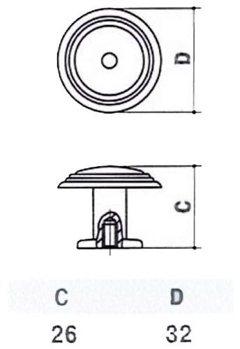 Меблева ручка матова антична бронза MVM D-1025-33 MAB