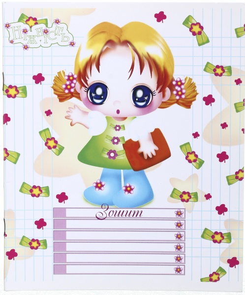 Зошит шкільний 12 аркушів у лінійку дизайн в асортименті Мрії збуваються