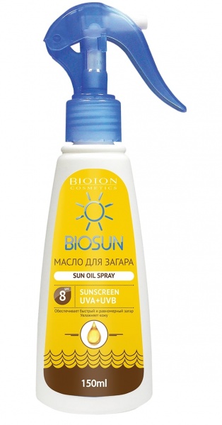Олія-спрей для засмаги BIOSUN SPF 8 150 мл