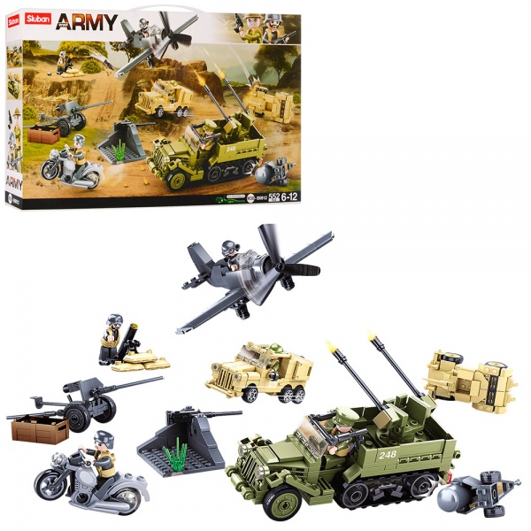 Конструктор Sluban Army: Військовий транспорт M38-B0812