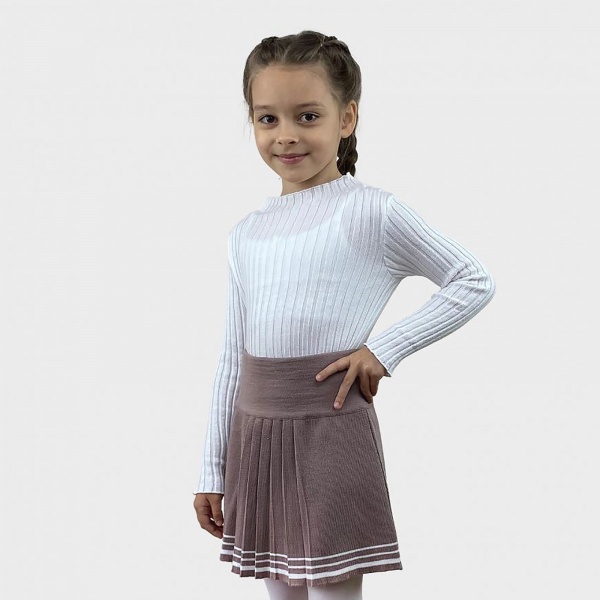 Юбка Герда Пепел розы с люрексом ART KNIT розовый 022456 