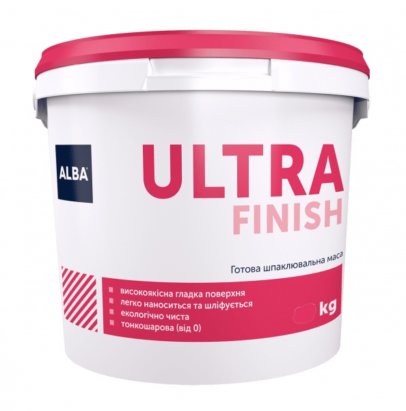 Шпаклевка АЛЬБА финишная полимерная ULTRA FINISH 5кг