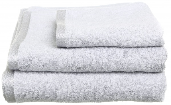 Полотенце махровое Glossy 30x50 см серебряный Texpol 