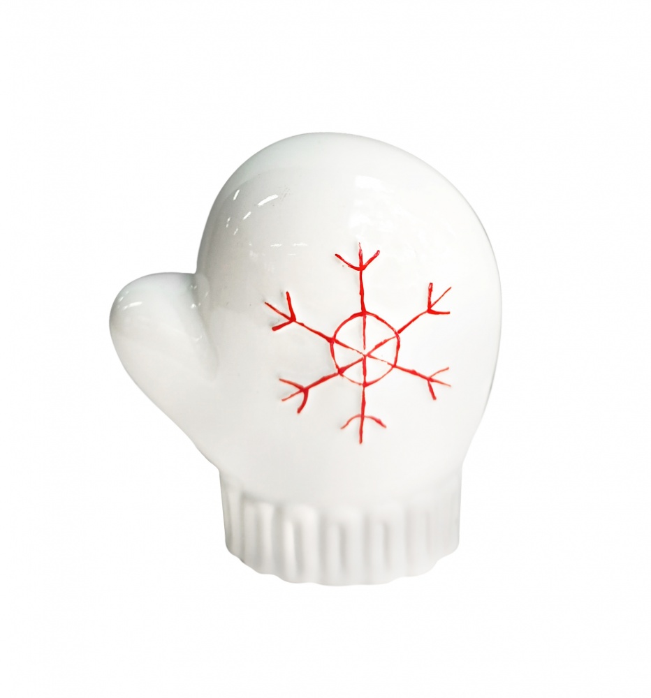 Декор Eterna 1422-10 рукавичка 9х10х9 см білий