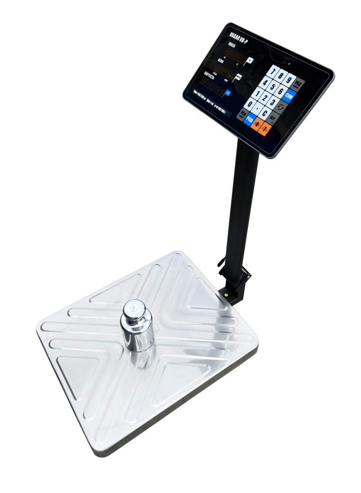 Весы товарные VAGAR VB-P (60/150 кг, ин. LED, д.20/50, пл. 420х520 мм) new