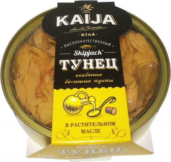 Консерва Kaija Тунец филе в масле 160 г