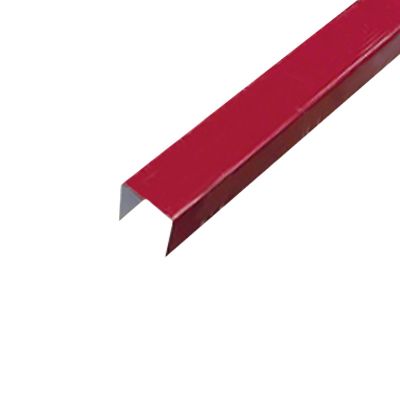 Планка П-образная RAL 3005 1.25 м бордо
