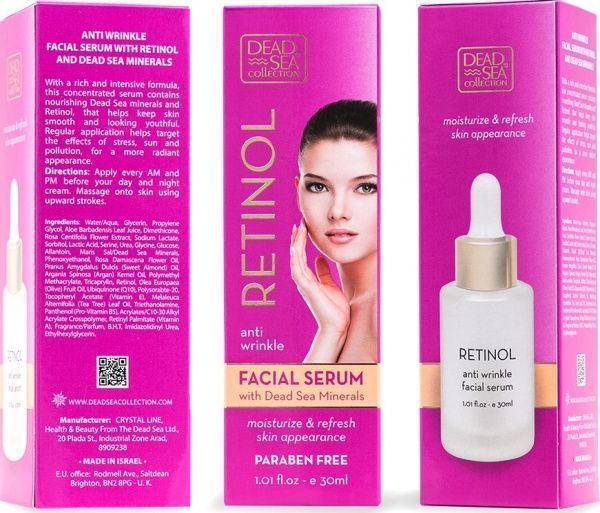 Сыворотка Dead Sea Collection против морщин с ретинолом и минералами Мертвого моря 30 мл 1 шт.