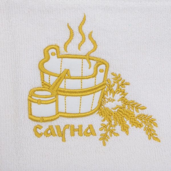 Спідниця для сауни р. M/L білий 
