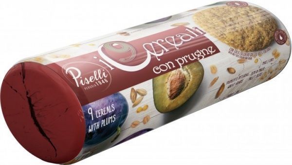 Печенье овсяное Piselli 9 злаков с черносливом 270 г (8032755324386) 