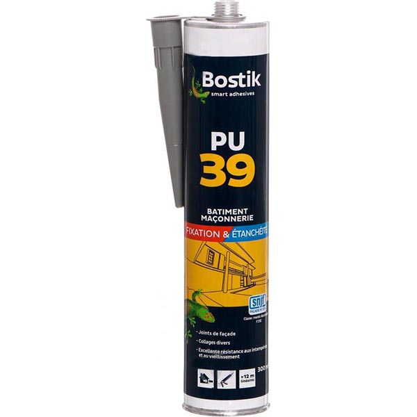Клей-герметик поліуретановий Bostik PU 39 сірий 300мл