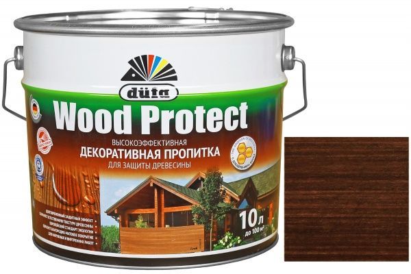 Декоративное средство Dufa EXPERT Wood Protect палисандр шелковистый глянец 10 л