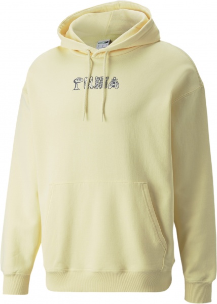 Джемпер Puma Downtown Graphic Hoodie 53367641 р. M жовтий