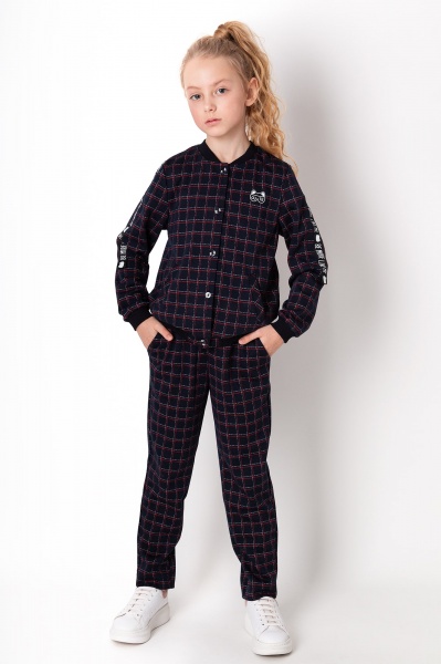 Костюм для девочки Mevis 128 темно-синий 4308 
