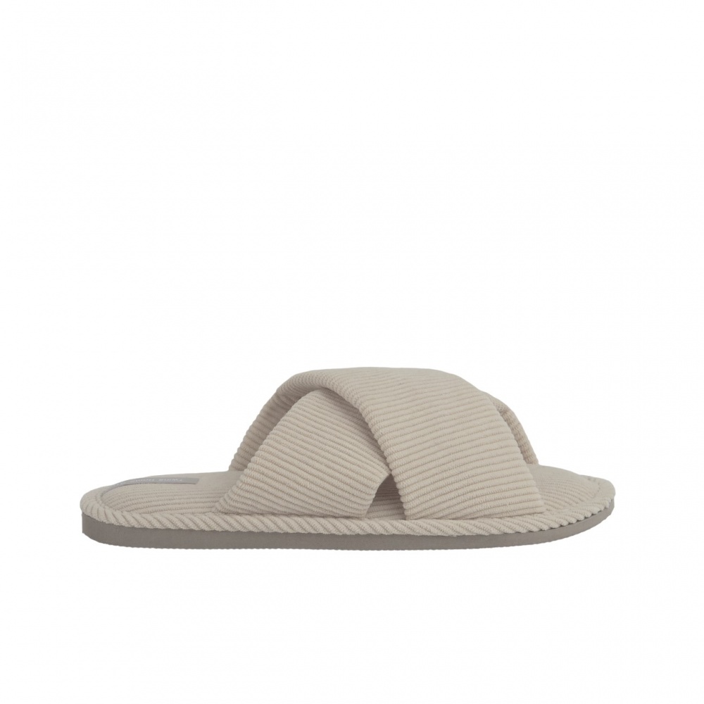 Капці домашні Twins HS-VL вельвет Х 12479 р.40 молочний