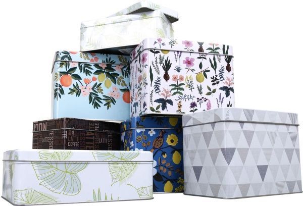 Банка жерстяна Flowers 16,5х11х12,5 см