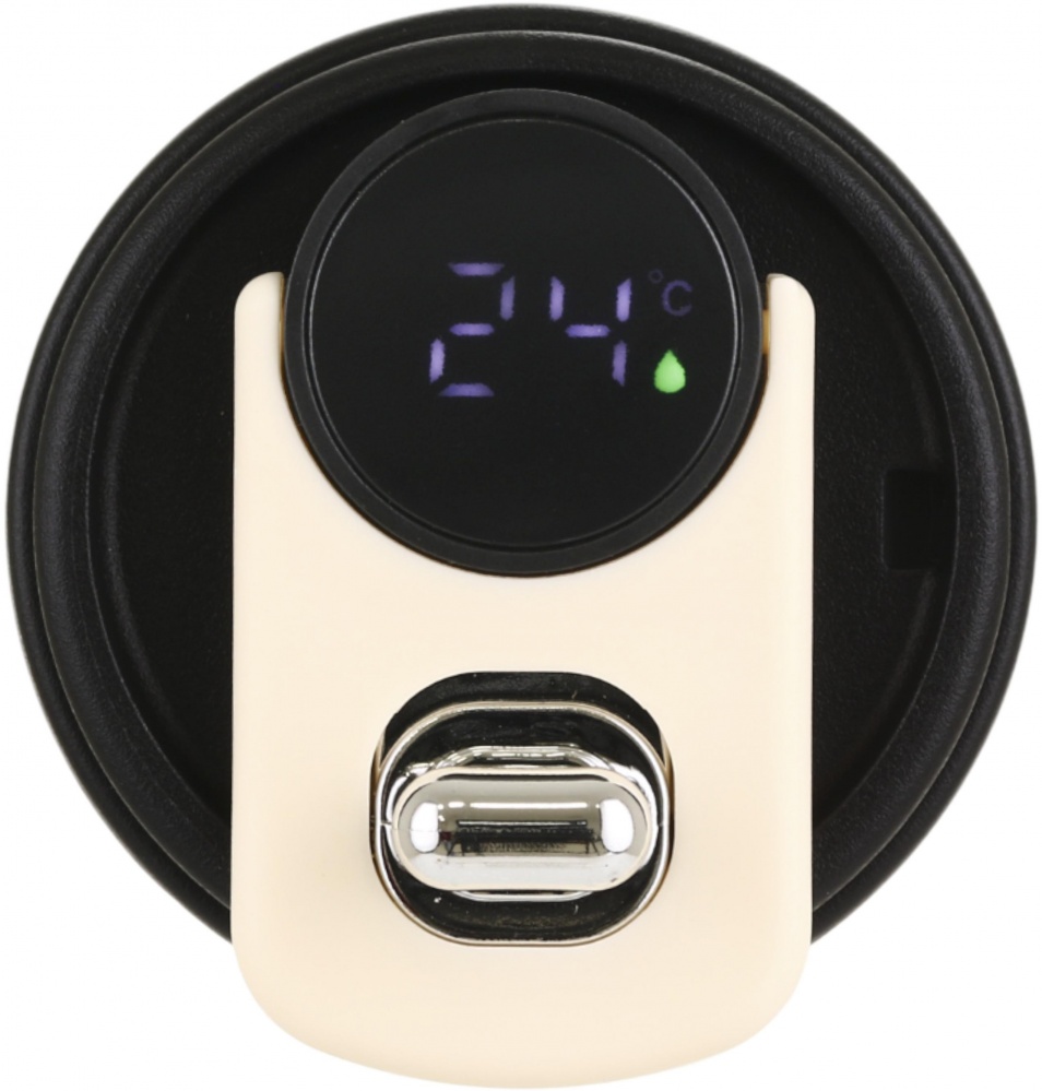 Термочашка Maxmark Glenmore 450 мл беж/чорний MK-CP00245