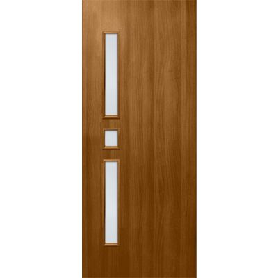 Дверь межкомнатная Комфорт 90 см ольха со стеклом