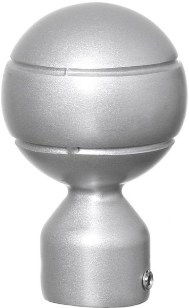 Наконечник Gardinia Ally Куля набірний d16 мм срібний 2 шт. 