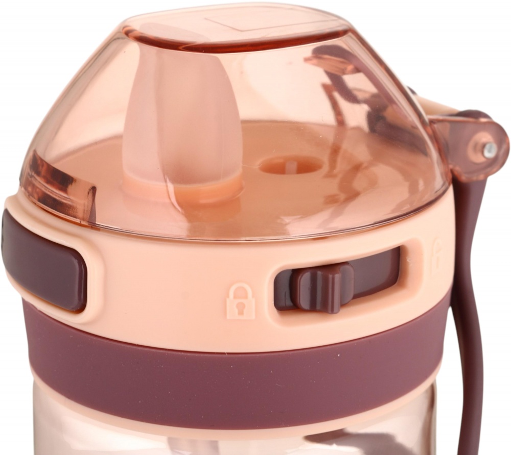 Пляшка для води SELIYA 500 мл з соломинкою та ремінцем колір в асортименті