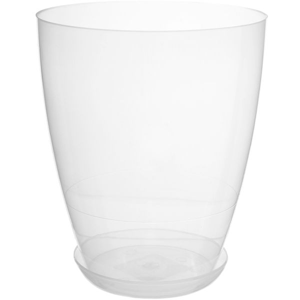 Горшок цветочный Омела 15 см прозрачный 