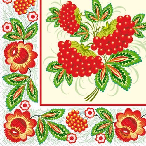 Салфетки столовые Tissueclub традиционные 33х33 см цветные 20 шт.