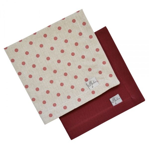 Серветка під тарілку Глорiя Горох 40x40 см Прованс 