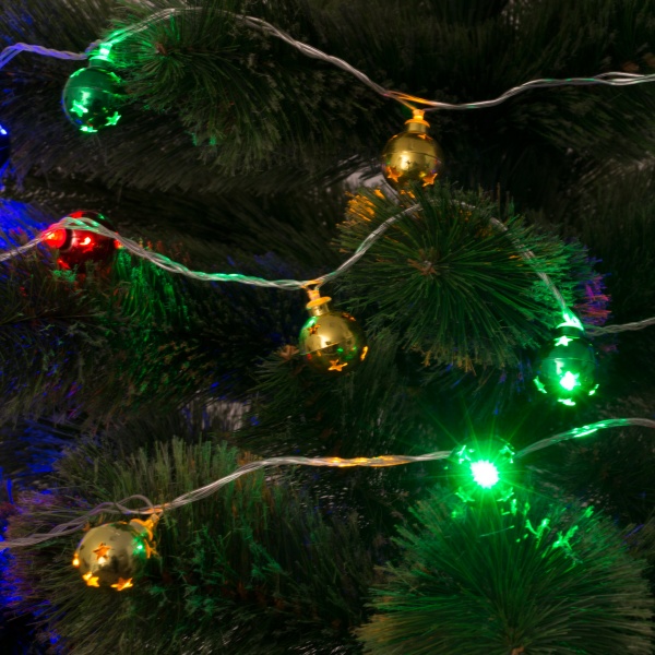 Электрогирлянда линейная Девилон разноцветная встроенный светодиод (LED) 24 ламп 3,6 м 