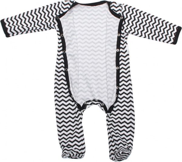 Комбінезон дитячий для хлопчика Маленькие люди зигзаги 9501-110 р.68 чорно-білий 