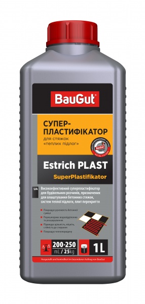 Пластифікатор BauGut Estrich Plast 1 л 